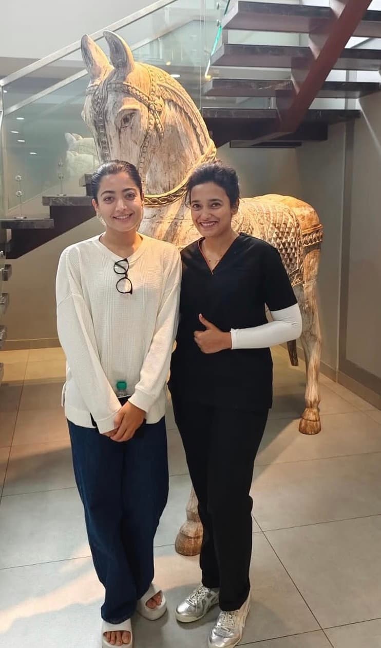 Dr. Shridha with Rashmika Mandanna